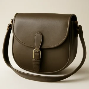 Linden Leather Saddle Bag