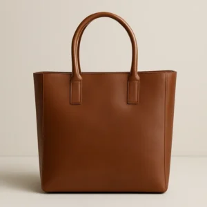 brookline structured leather tote
