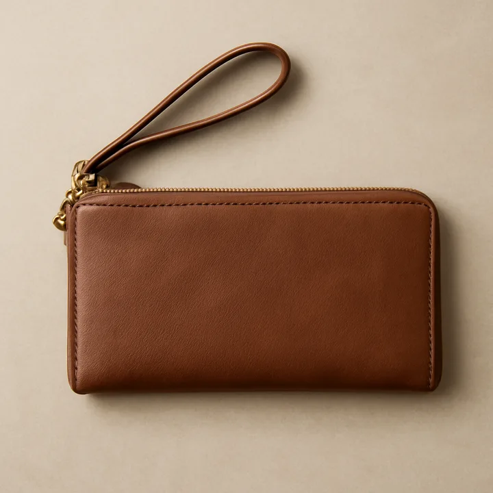 northcove leather wristlet wallet