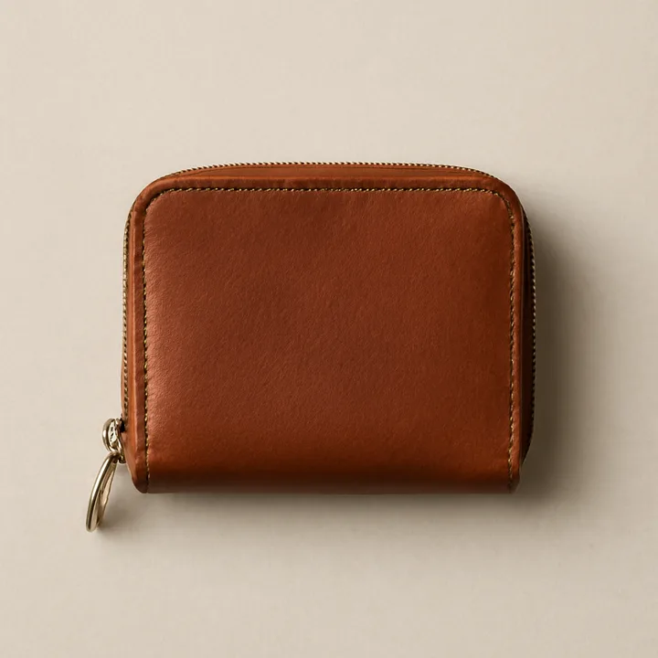 Fernwood leather zip coin case