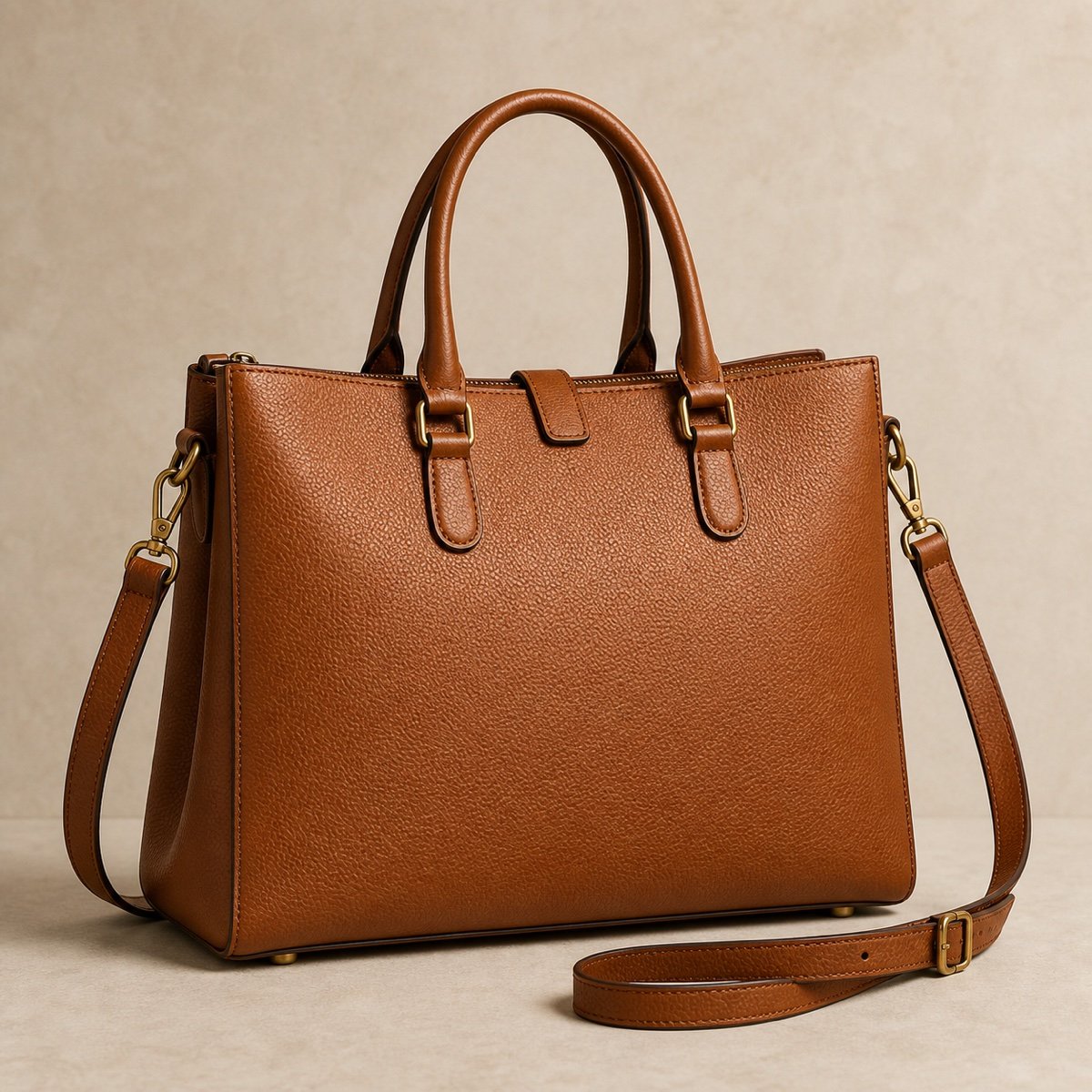 Structured Leather Tote product image